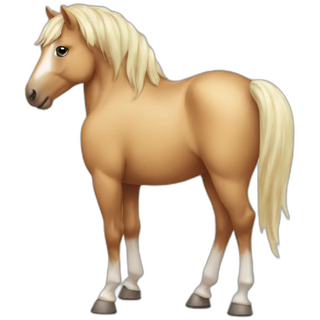 Horse with heart emoji