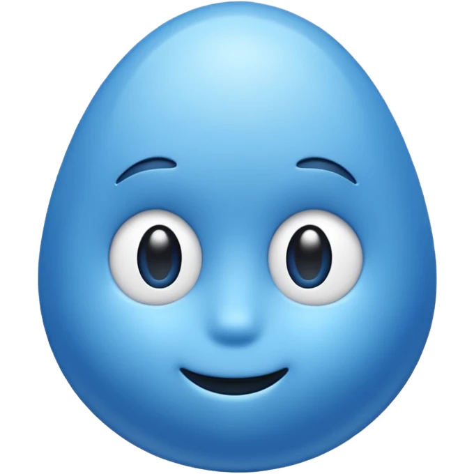 blue bean emoji