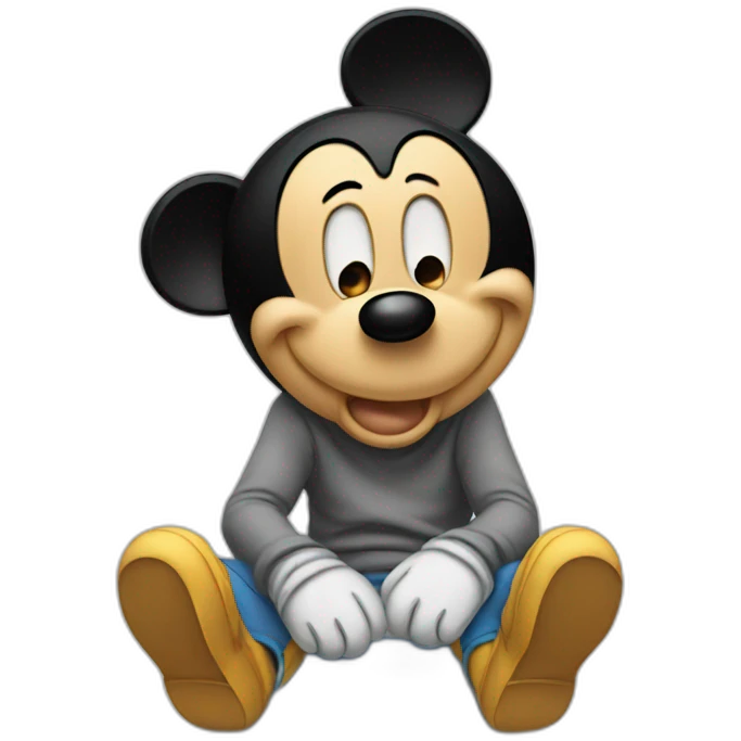crying mickey mouse emoji