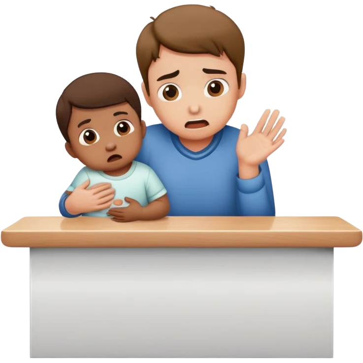 Pushing a baby off counter emoji