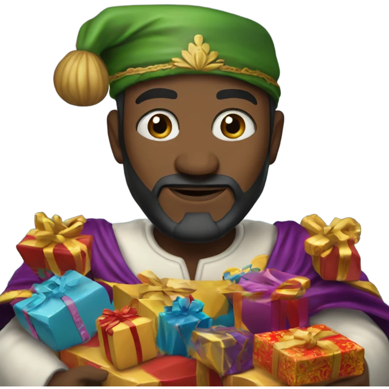 : Reyes Magos con regalos emoji