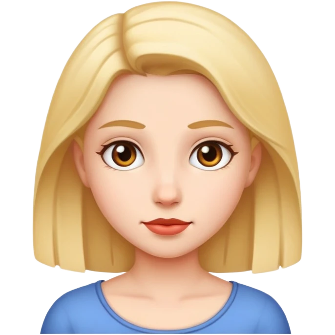 A girl with breast emoji
