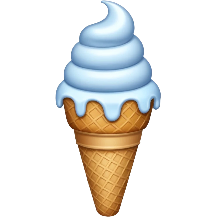 Ice cream but its have a hand emoji