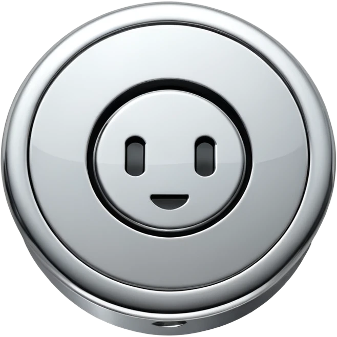 Metal Bath plug, plain, no smiley faces, no emojies emoji