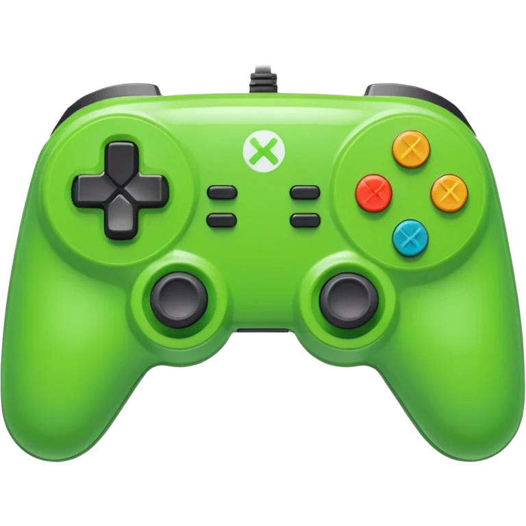 bright green video game controller emoji