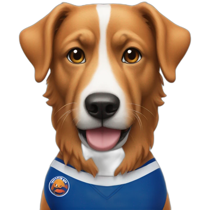 Dog avec maillot mhsc emoji