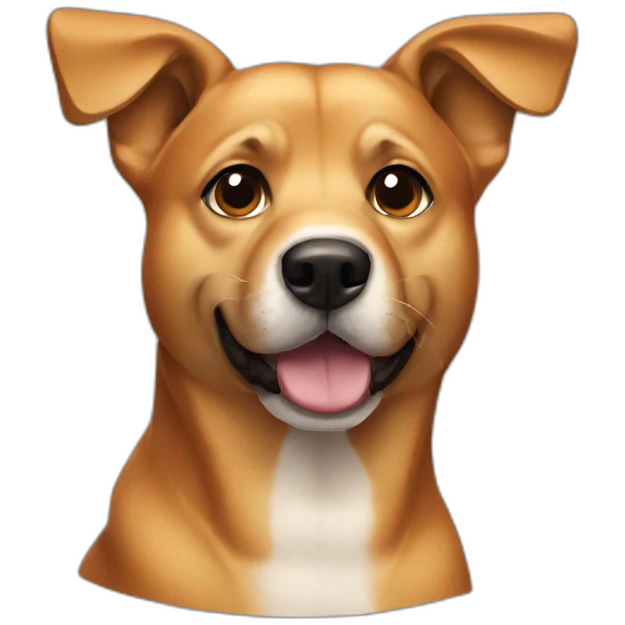 caramel dog black snout emoji