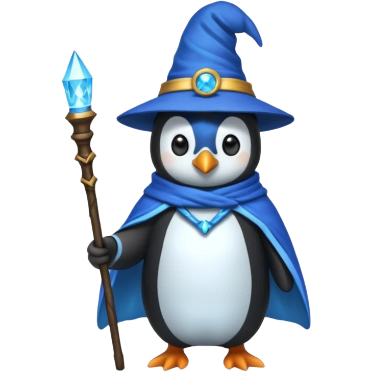 Penguin Wizard emoji