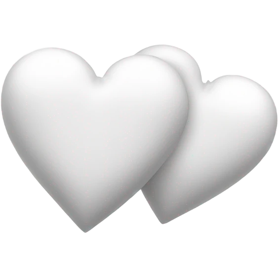 two white hearts emoji