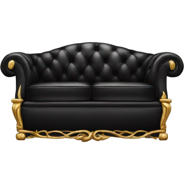 Black luxury couch emoji