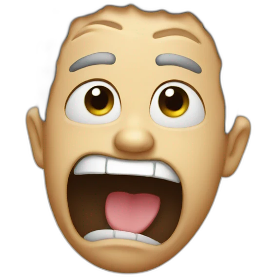 Fart face emoji