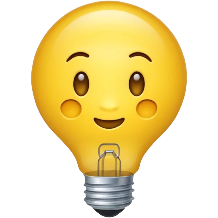 лампочка желтая сияющая emoji