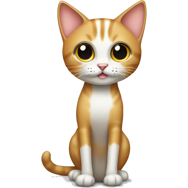 Long legged cat emoji