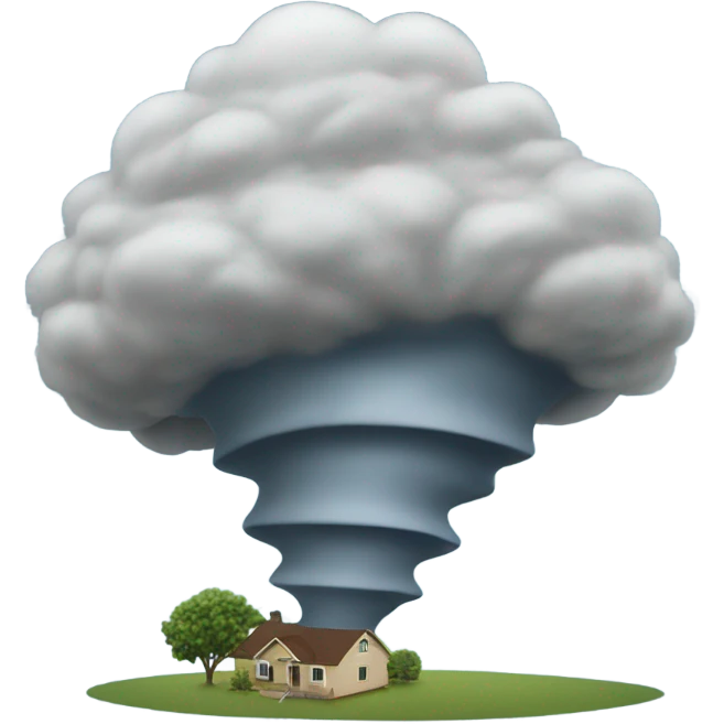 Oklahoma with a tornado going through  emoji