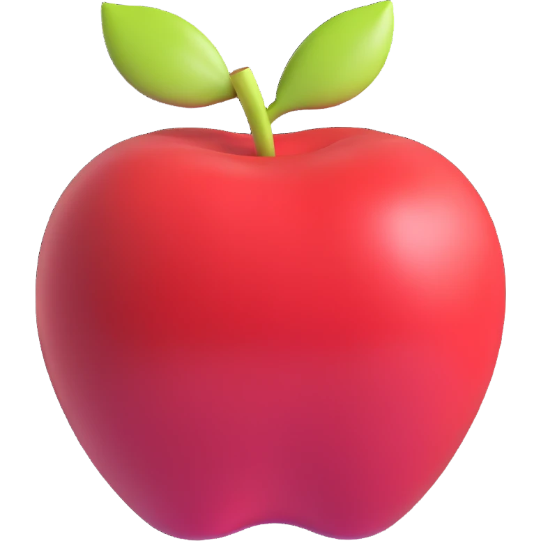 red apple emoji