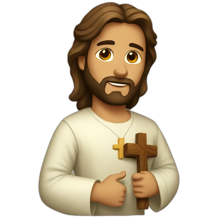 Jesús en la cruz  emoji