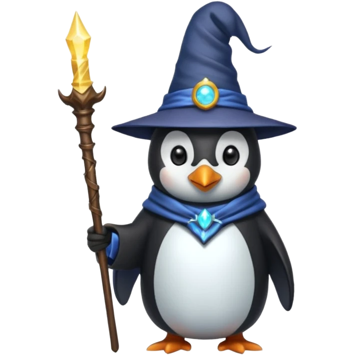 Penguin Wizard emoji