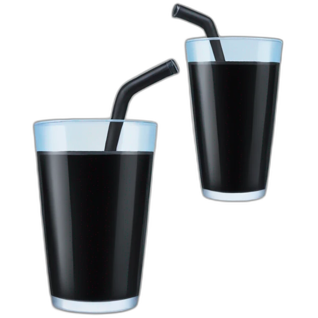 Black drink water with a crois emoji