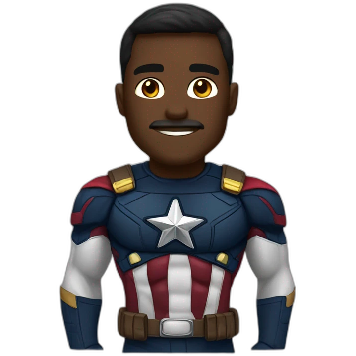 Capitán américa negro emoji
