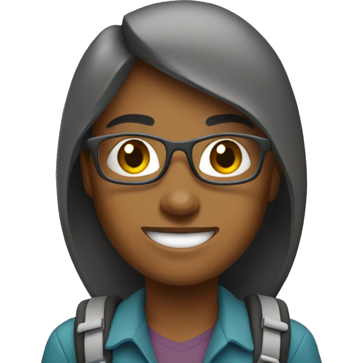 woman computer science student from the university of British Columbia who likes hiking emoji