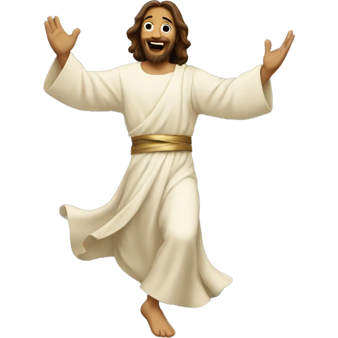 Jesus dancing emoji
