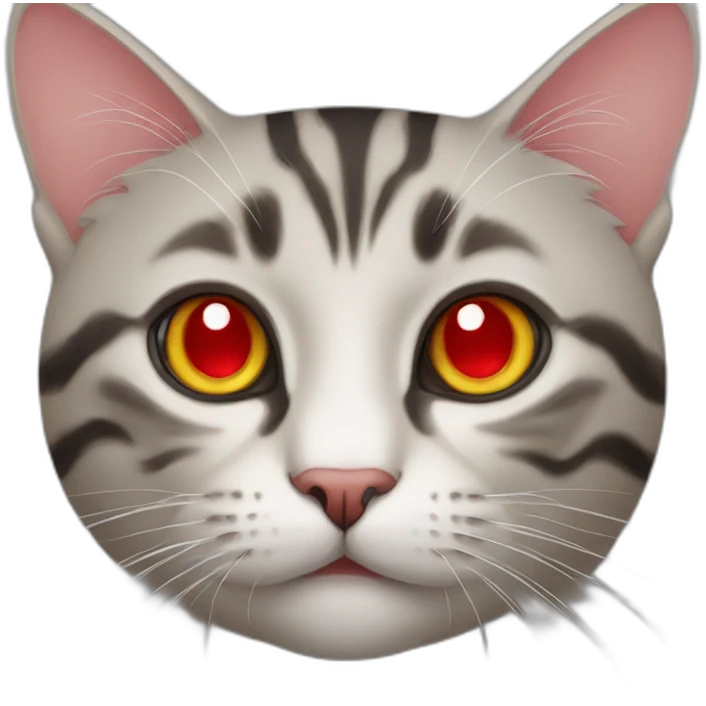 cat with red eyes emoji