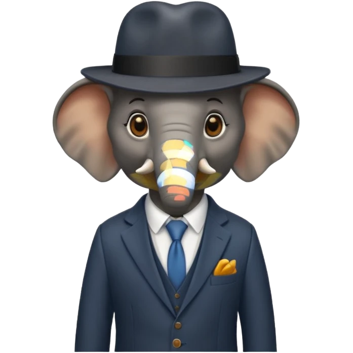 Elephnat   gangster  emoji