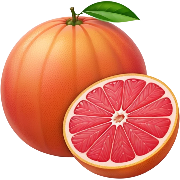 grapefuit with a slice emoji