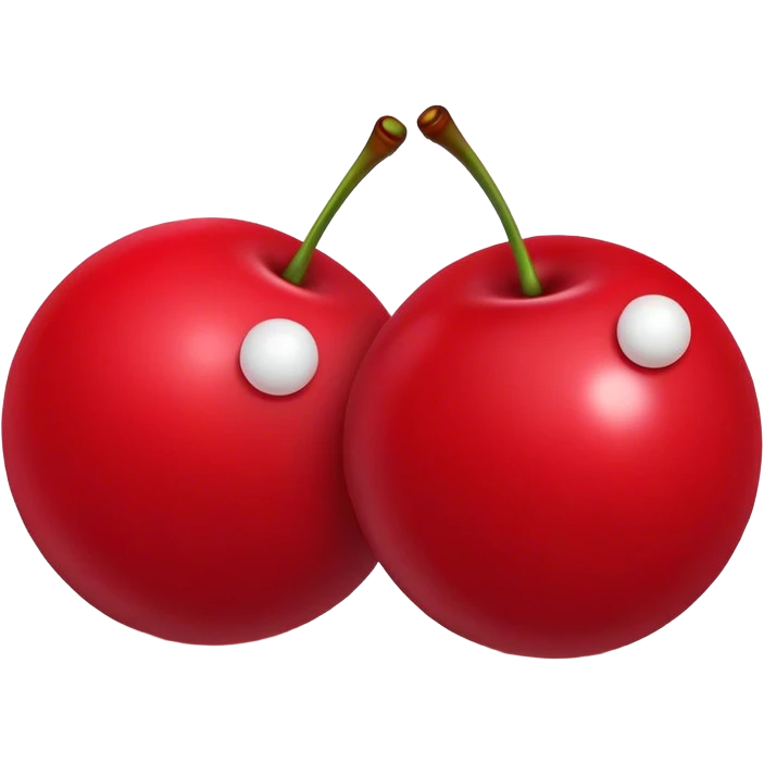Two 8 balls cherries  emoji