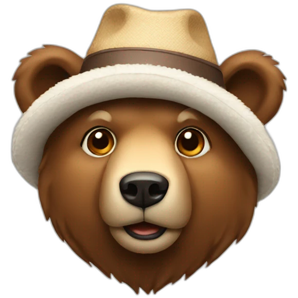 bear in a hat with earflaps emoji