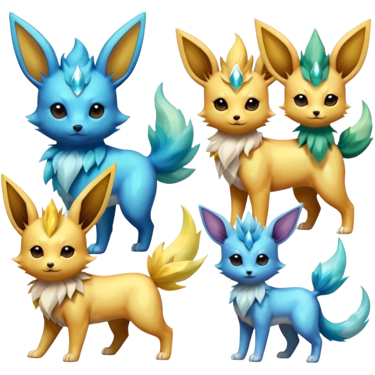 Jolteon-Flareon-Vaporeon-Leafeon-Umbreon-Glaceon-Espeon-fusion  emoji