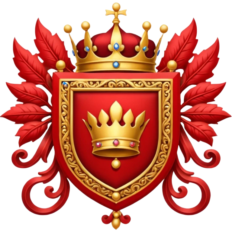 Royal crest (mainly red) emoji