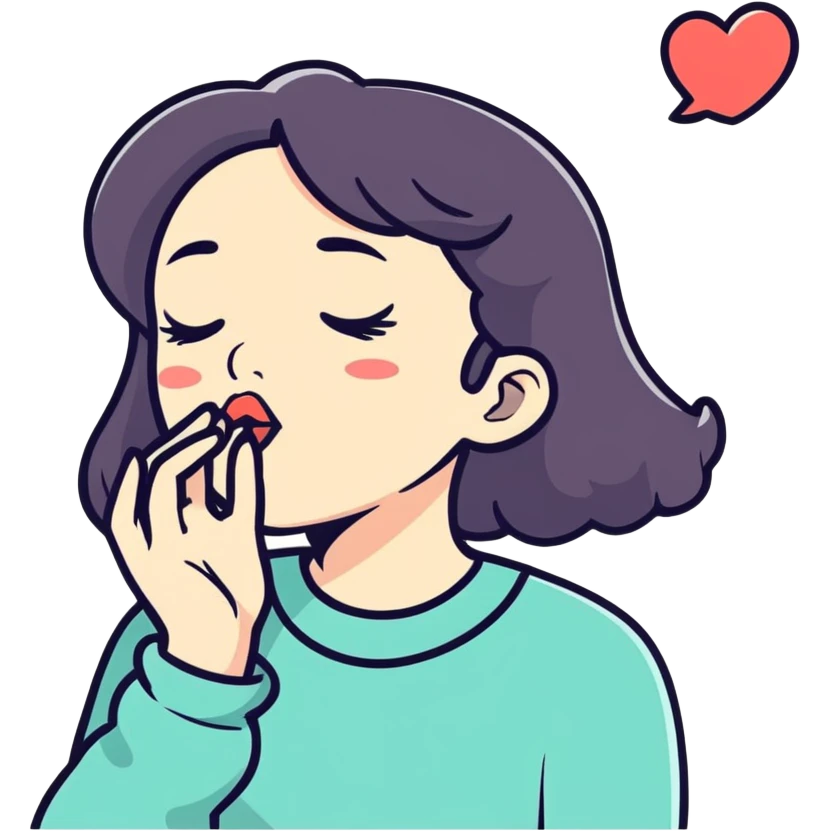 Blowing kisses emoji