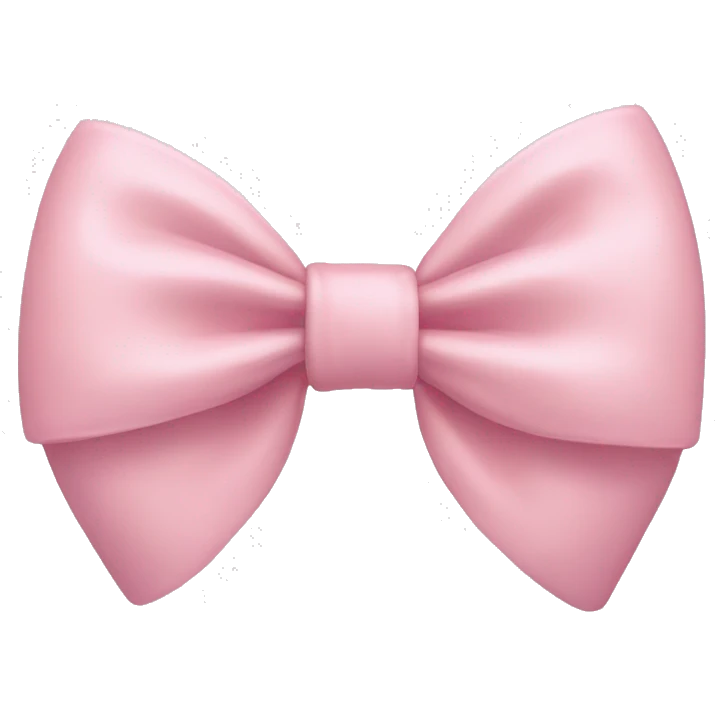 Pastel pink bow emoji