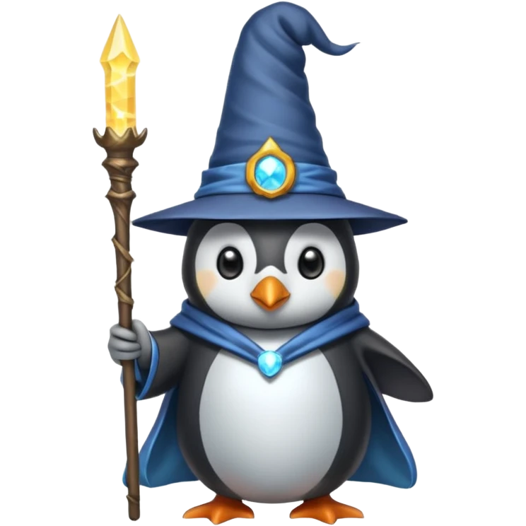 Penguin Wizard emoji