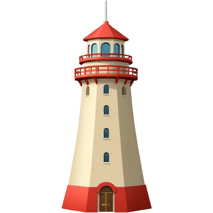 California Tower in San Diego, simple apple style emoji, no text, white background, inspired by reference photo, version 4 emoji