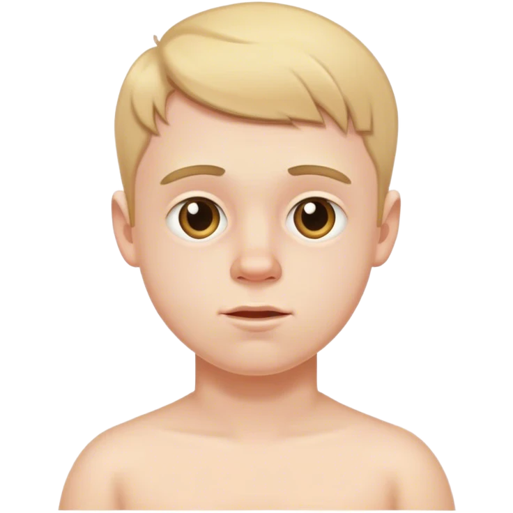 White boy with downsindrome emoji