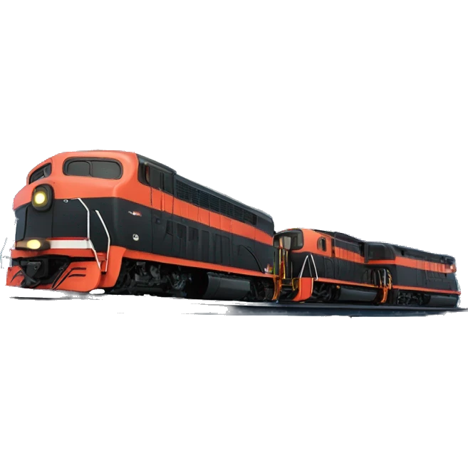 Train by night (with moon)  emoji