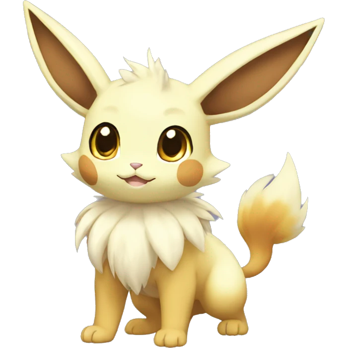 Shiny Kawaii Eeveelution-Cute-Pokémon-fusion full body emoji
