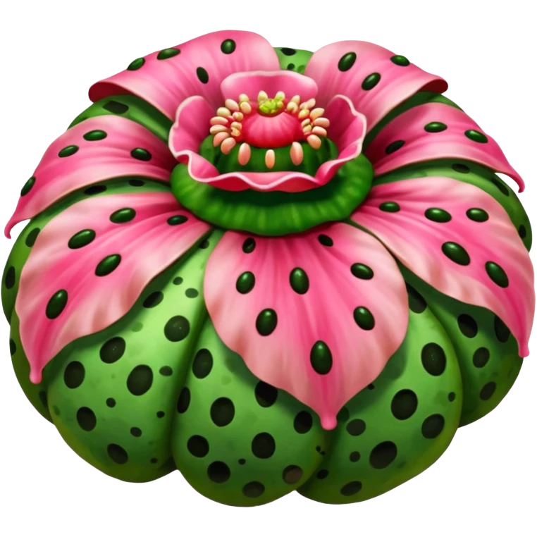 Rafflesia arnoldi green and pink emoji