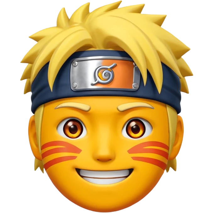Емоджі у вигляді наруто emoji