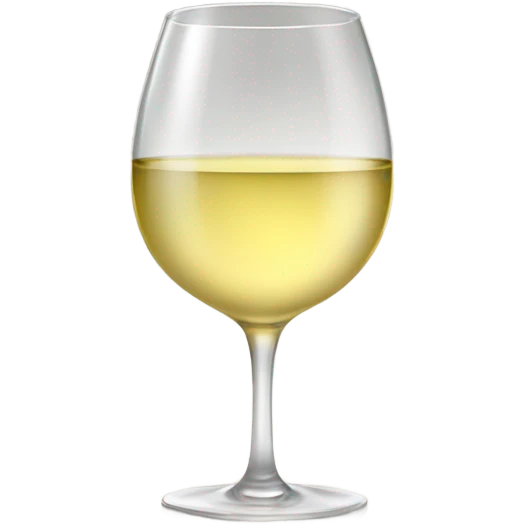 Glass of white wine emoji