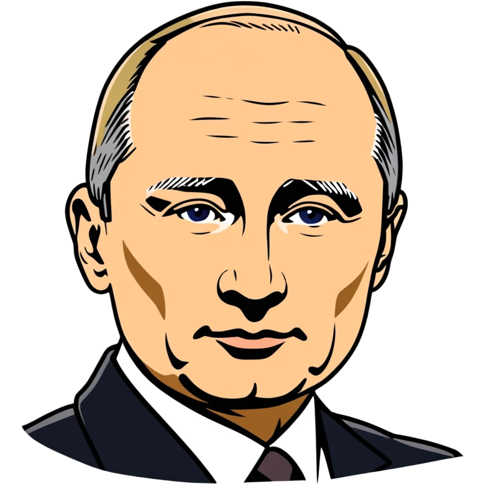 Vladimir Putin portrait emoji