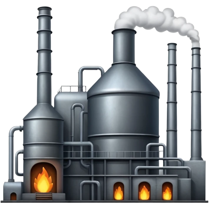 factory with furnaces emoji