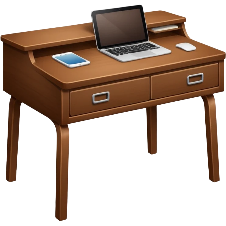 wood simple desk  emoji