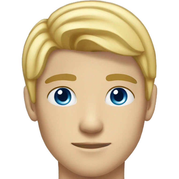 17 year old man blue eyes blonde hair  emoji