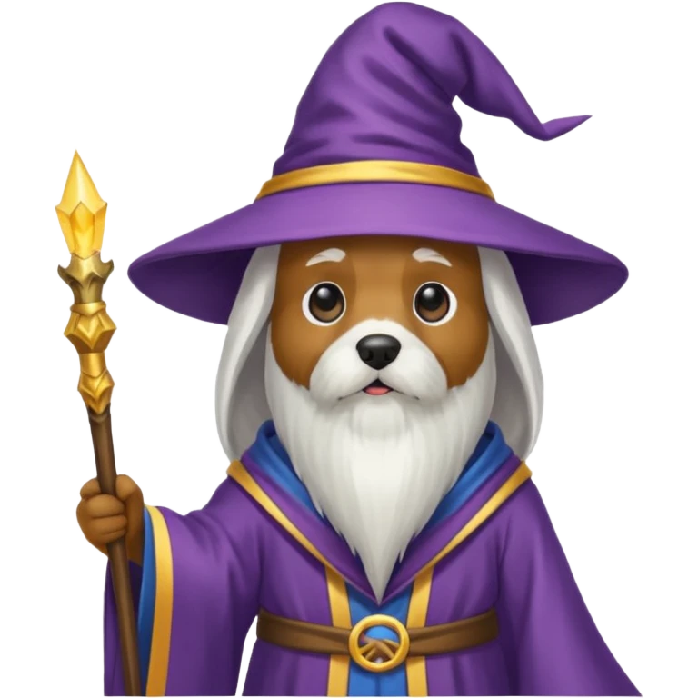 Dog wizard emoji