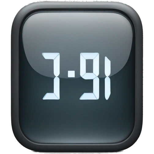 Digital iPhone clock showing 11:11 emoji