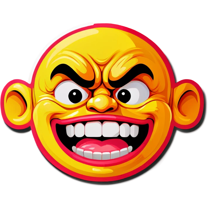 Ugly face emoji
