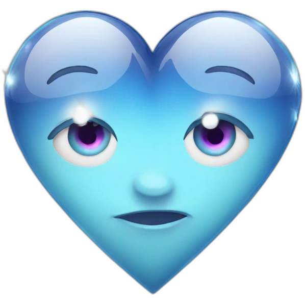 a living diamond with eyes shows a heart with its hands emoji